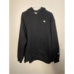 Champion Reverse Weave Womens Pullover Hoodie - Black - Large